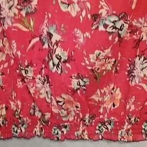 Pure Energy Tops - Pure Energy sheer red floral blouse Pure Energy Tops - Pure Energy sheer red floral blouse